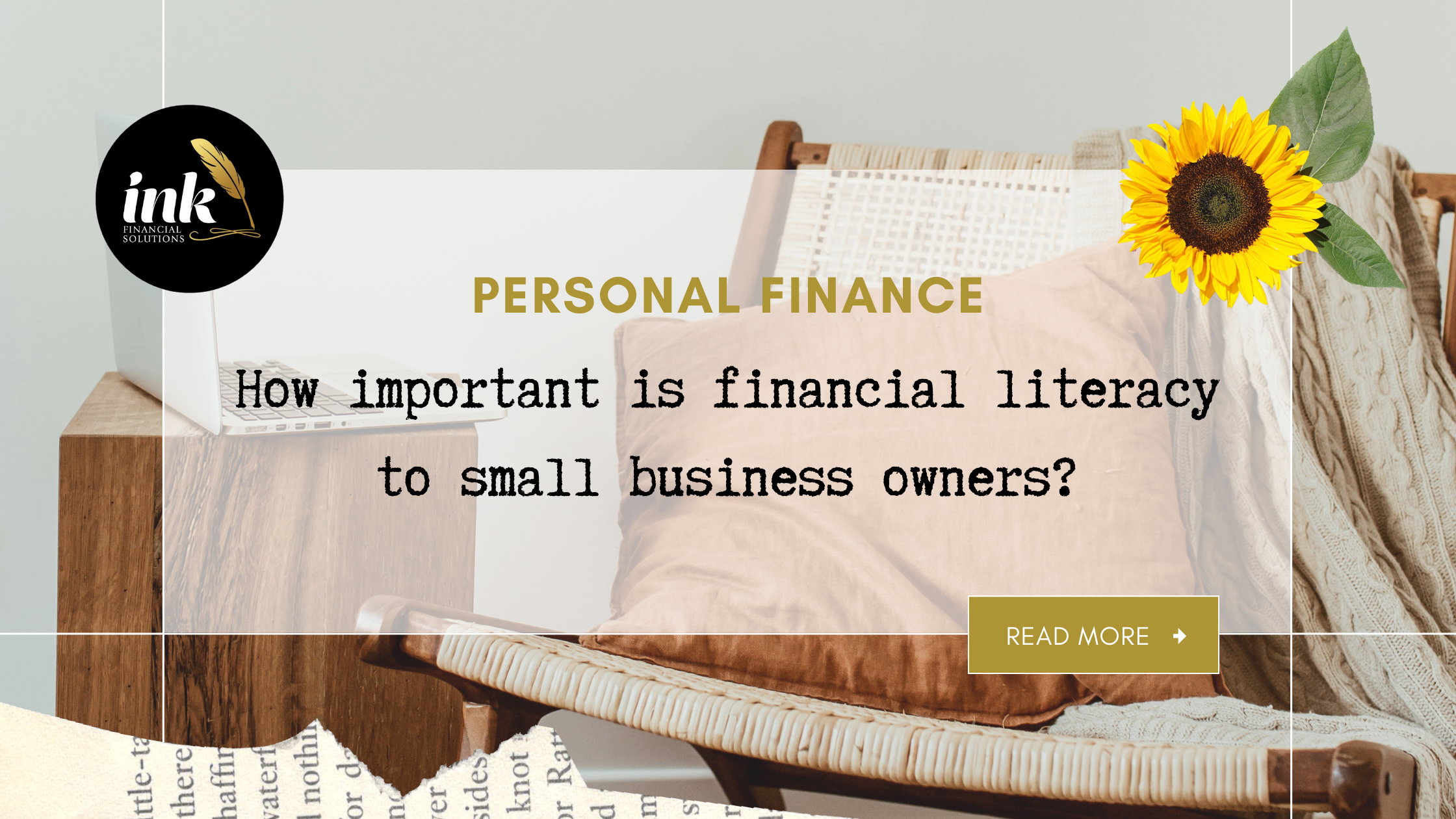 How important is financial literacy to small business owners cover page